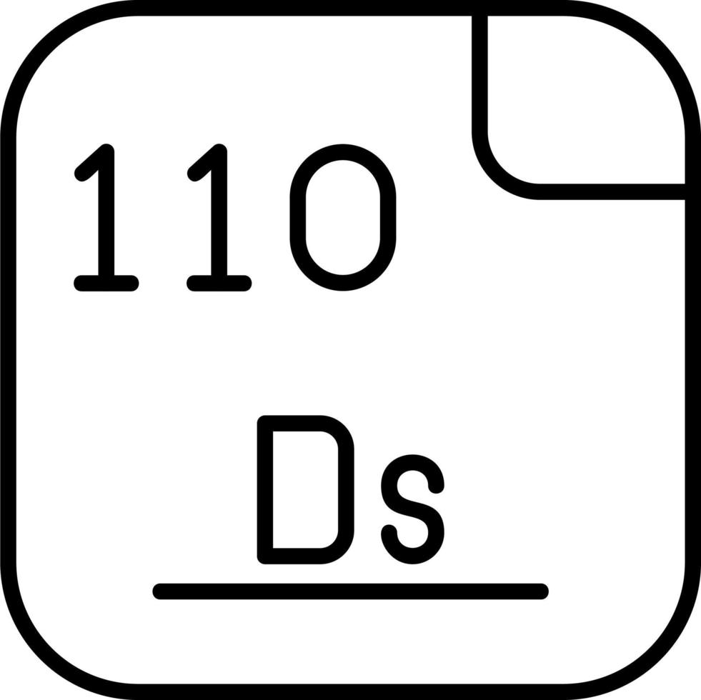 Darmstadtium Vector Icon