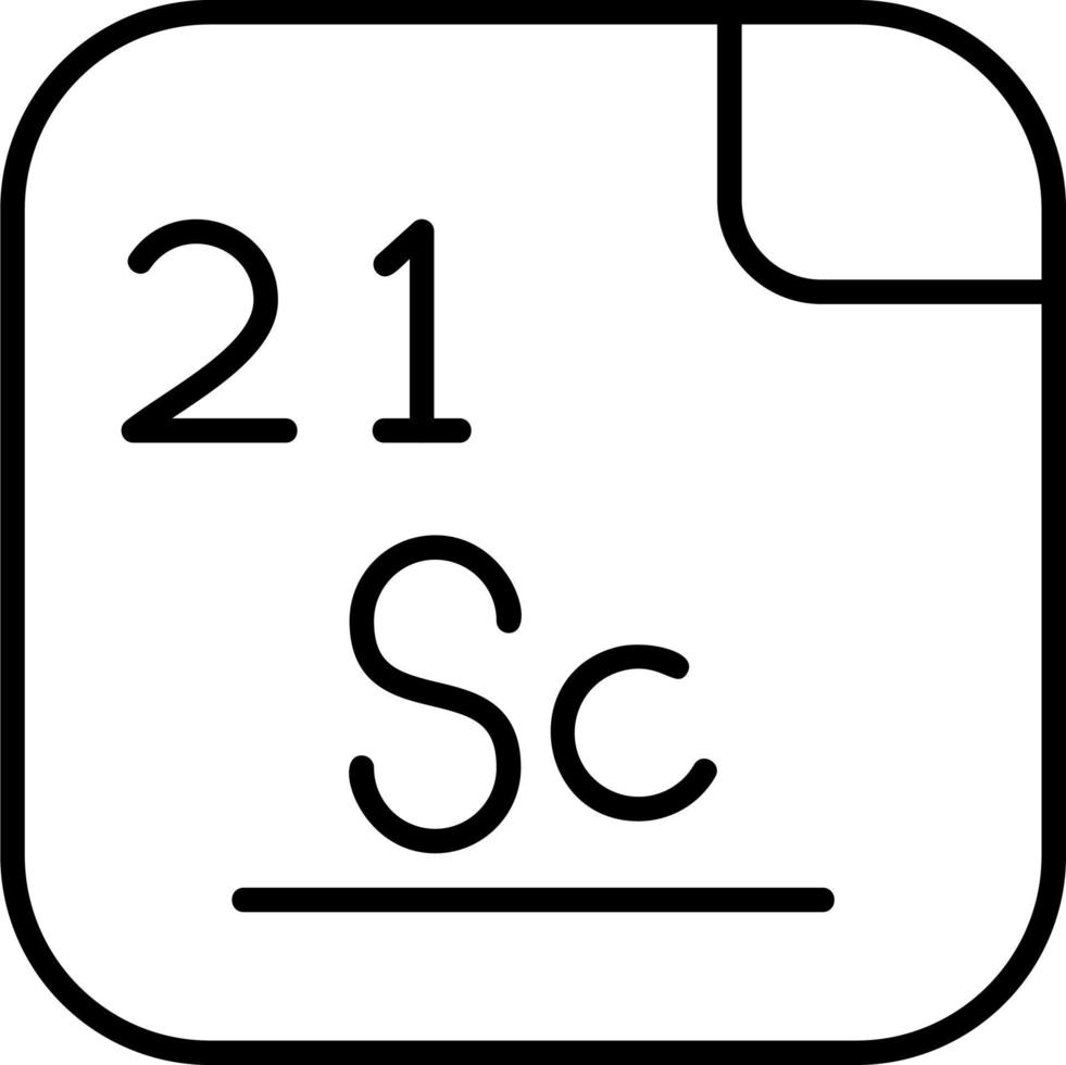Scandium Vector Icon
