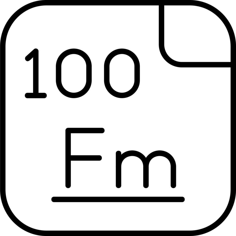 Fermium Vector Icon