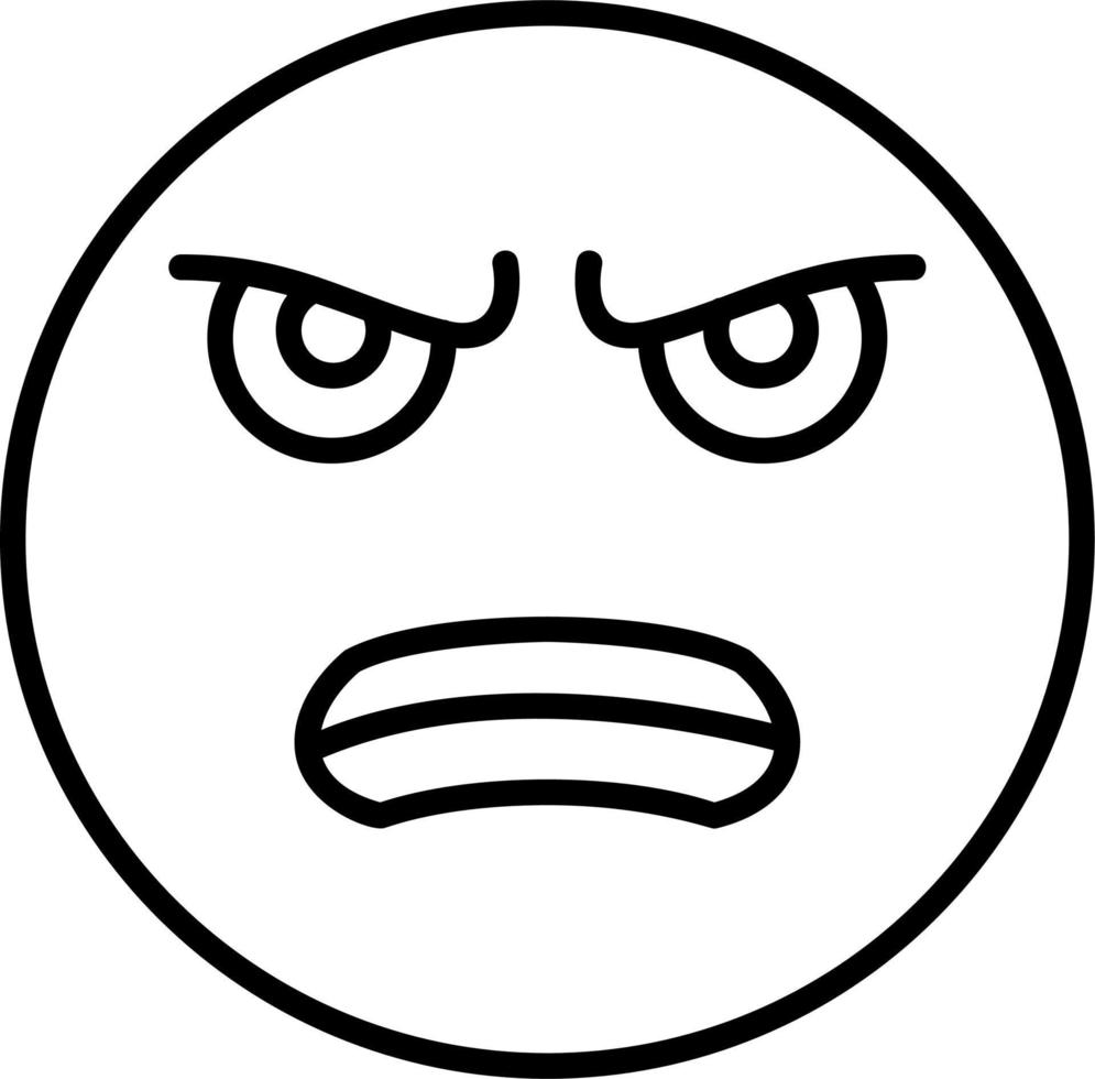 Angry Vector Icon