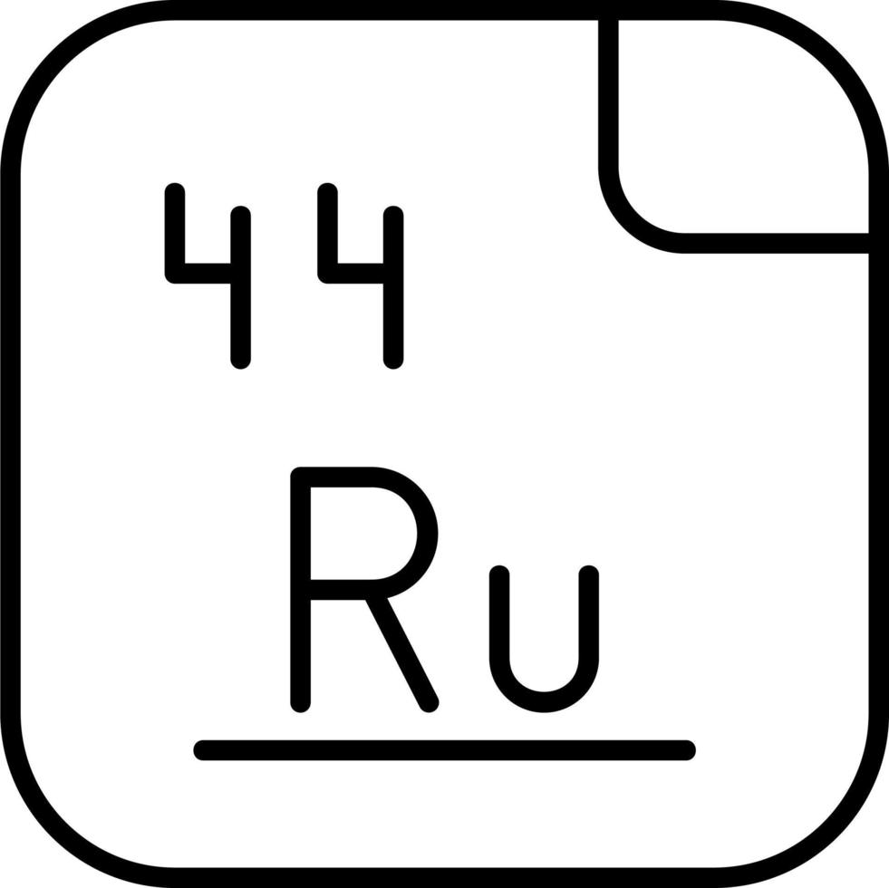 Ruthenium Vector Icon