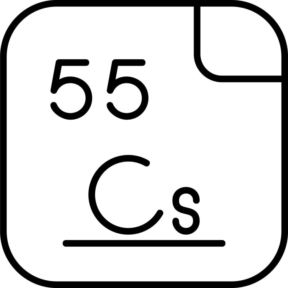 cesio vector icono