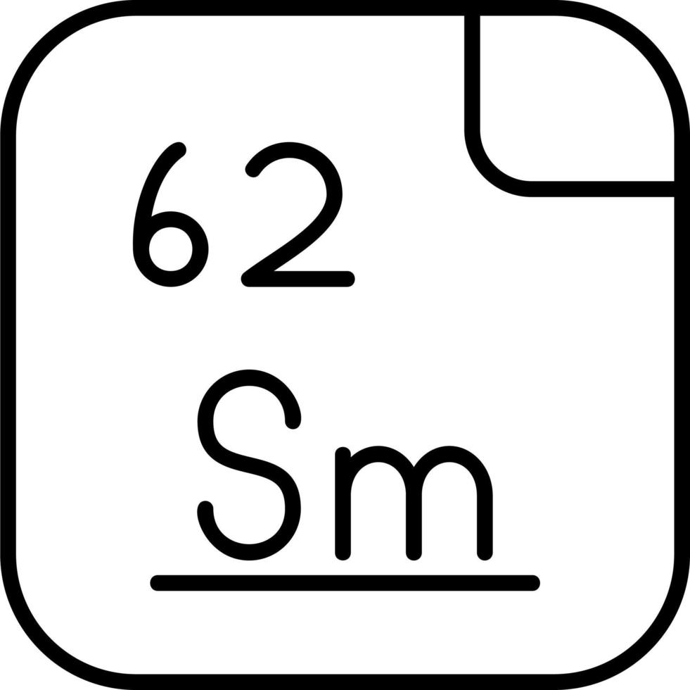 Samarium Vector Icon