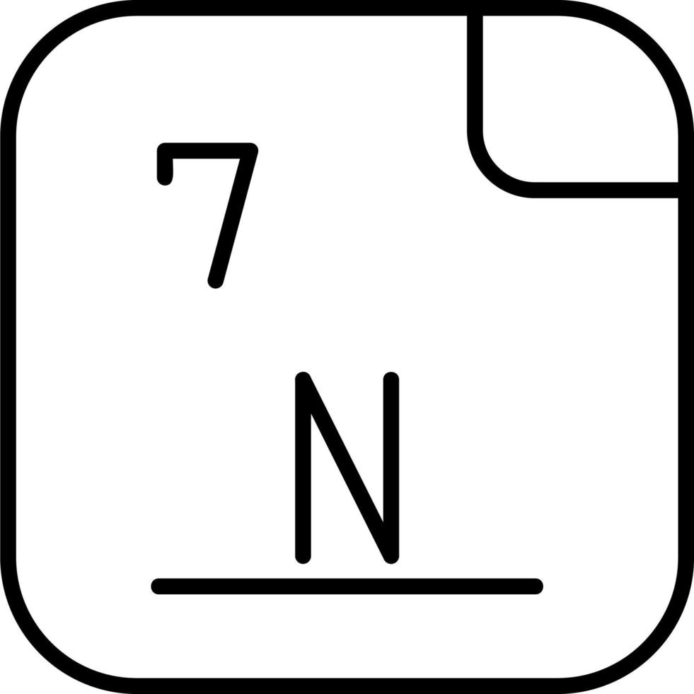 Nitrogen Vector Icon