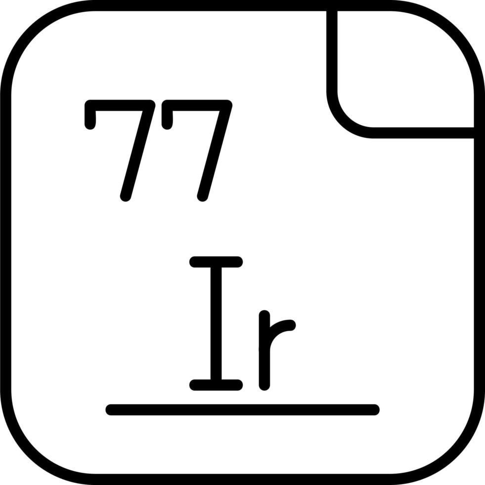 Iridium Vector Icon