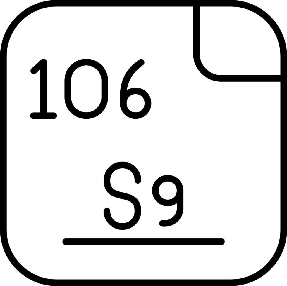 Seaborgium Vector Icon