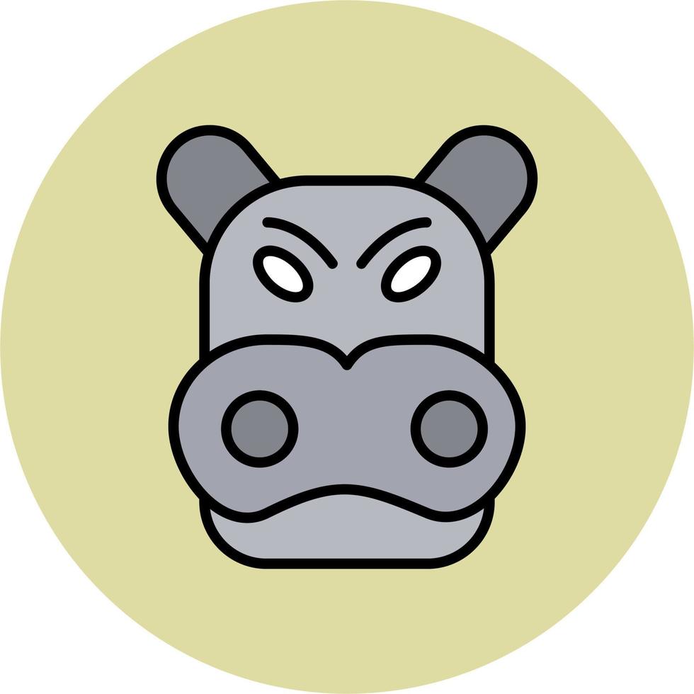Hippo Vector Icon
