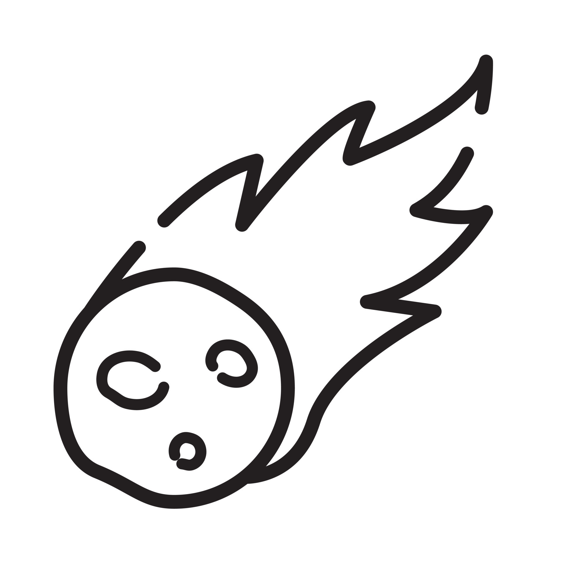 Vector line meteors. line meteor. Vector illustration. 20322519 Vector