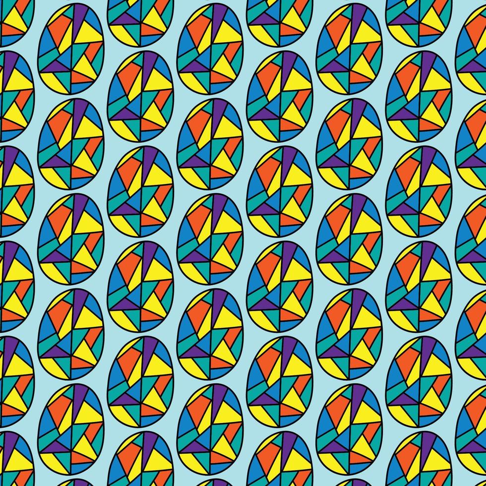 easter egg pattern background vector
