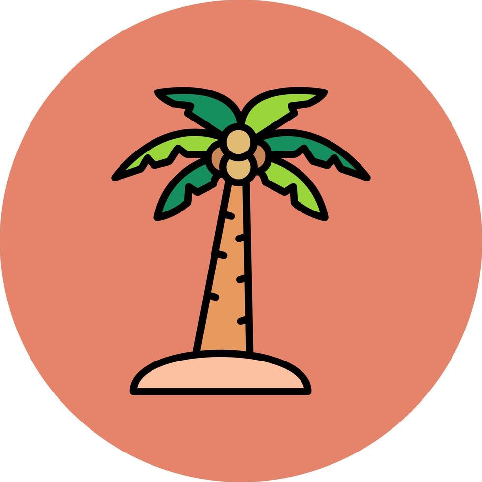 icono de vector de árbol de Palma