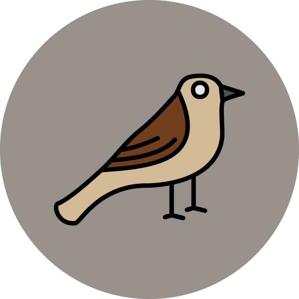 Sparrow Vector Icon