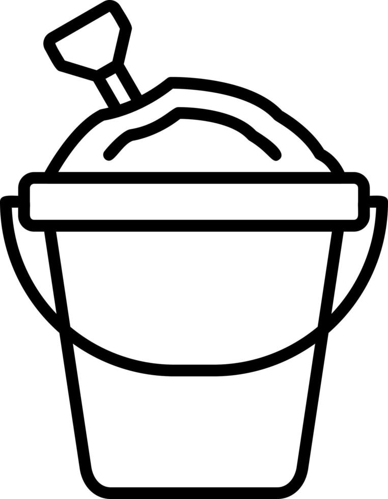 Sand Bucket Vector Icon