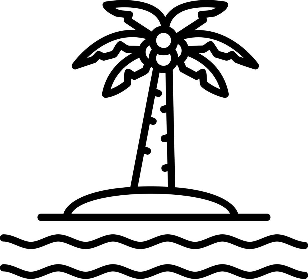 icono de vector de isla