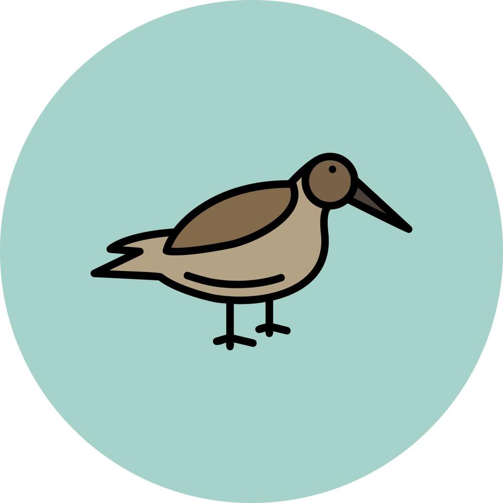 Dunlin vector icono