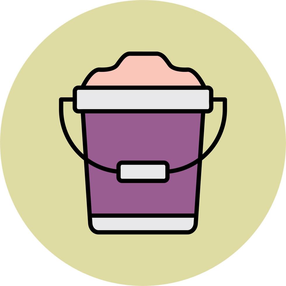 Sand Bucket Vector Icon