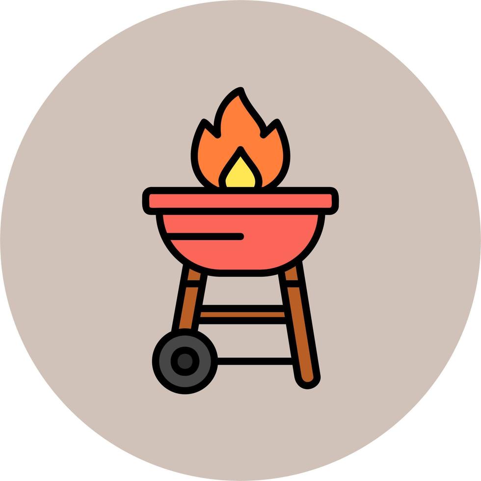 icono de vector de barbacoa