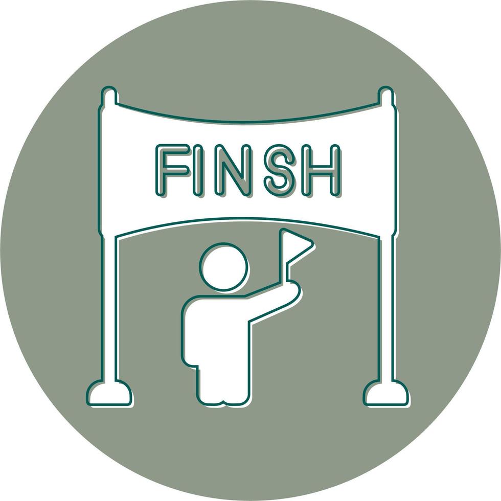 Finish Line Vector Icon