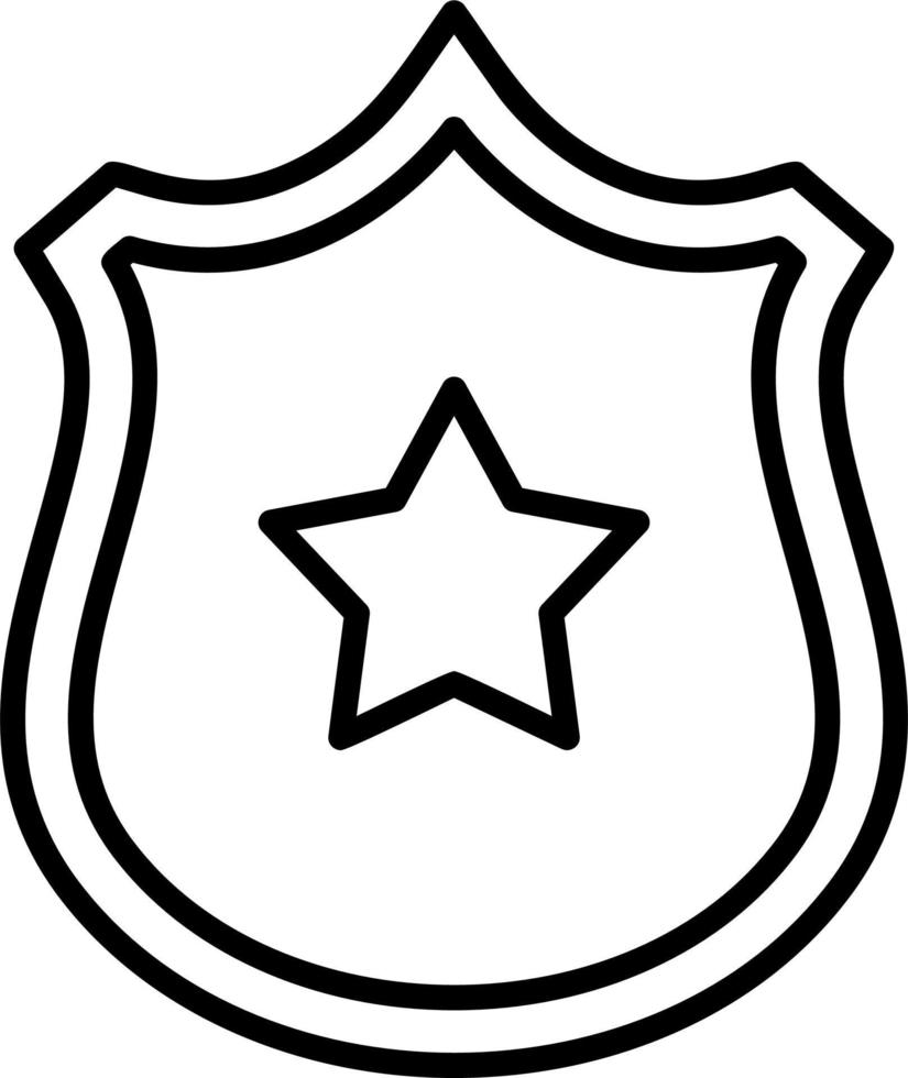 Police badge Vector Icon