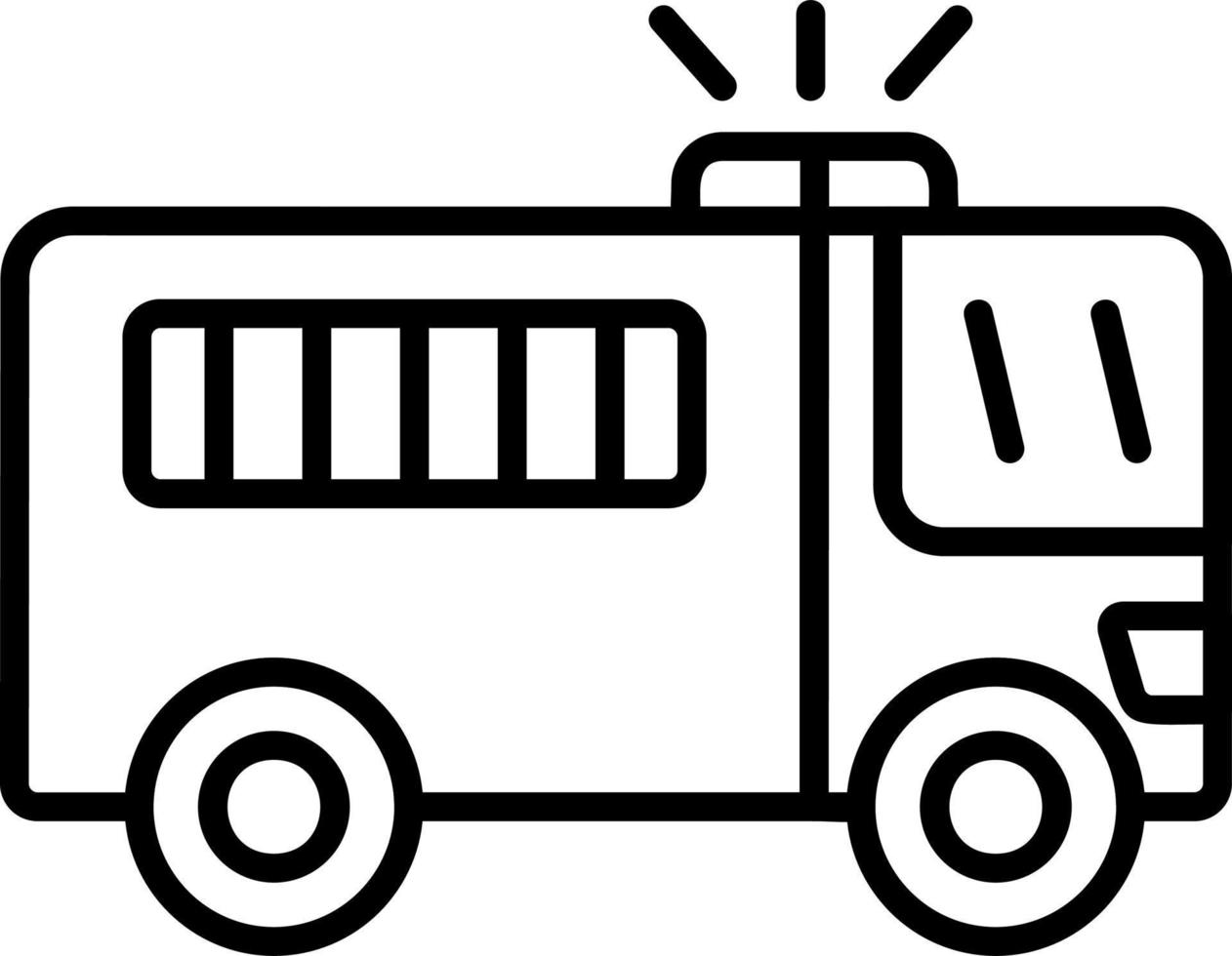 Prison Bus Vector Icon