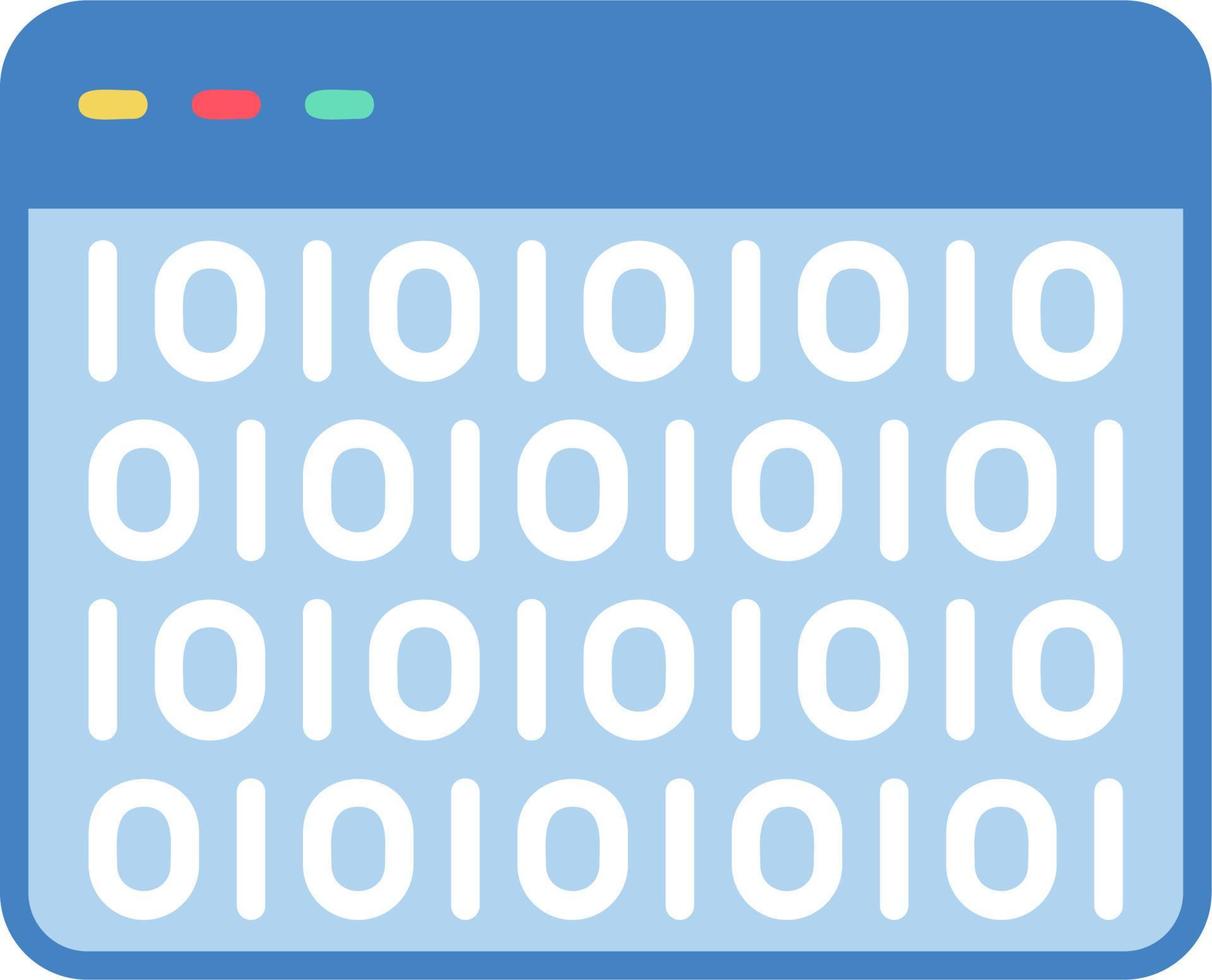 Binary Code Vector Icon