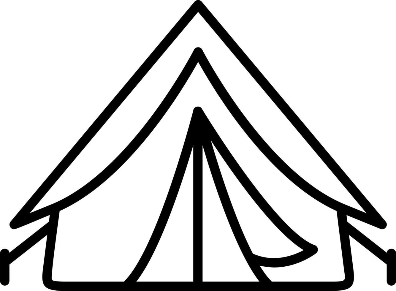 Tent Vector Icon