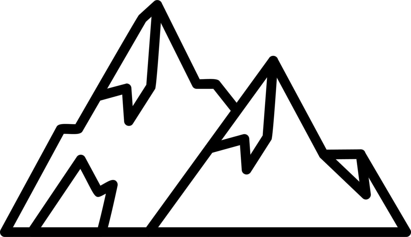 icono de vector de montaña