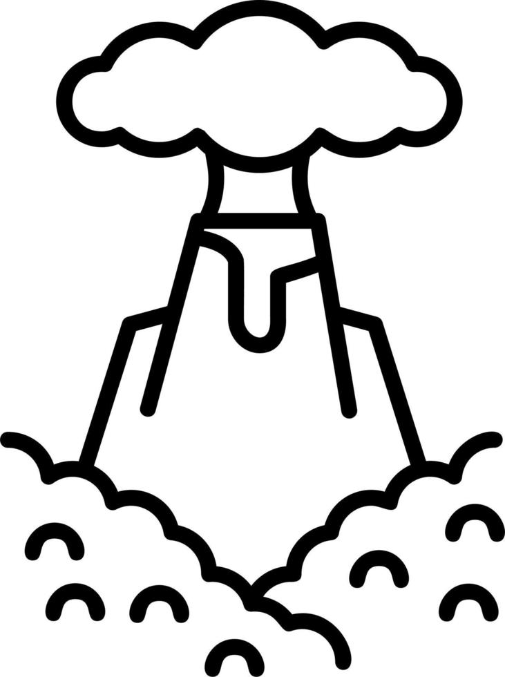 Volcano Vector Icon