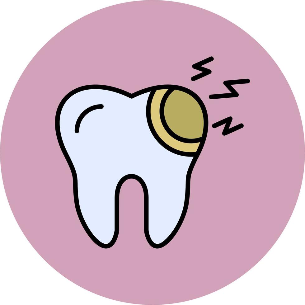 Broken Tooth Vector Icon