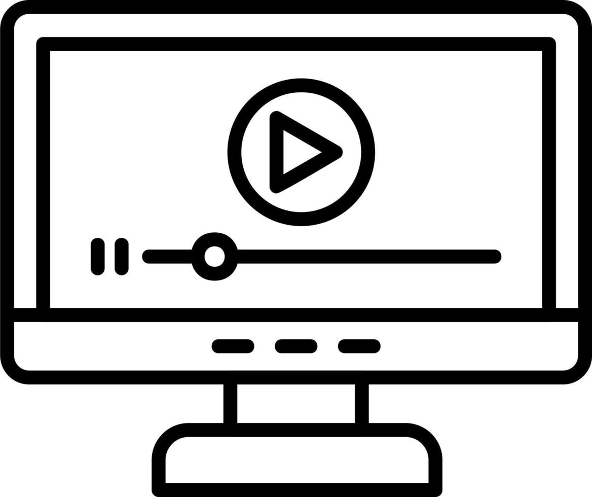 icono de vector de vídeo