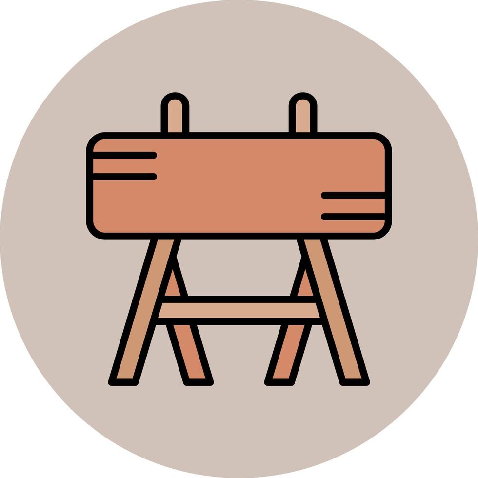 Vaulting Horse Vector Icon