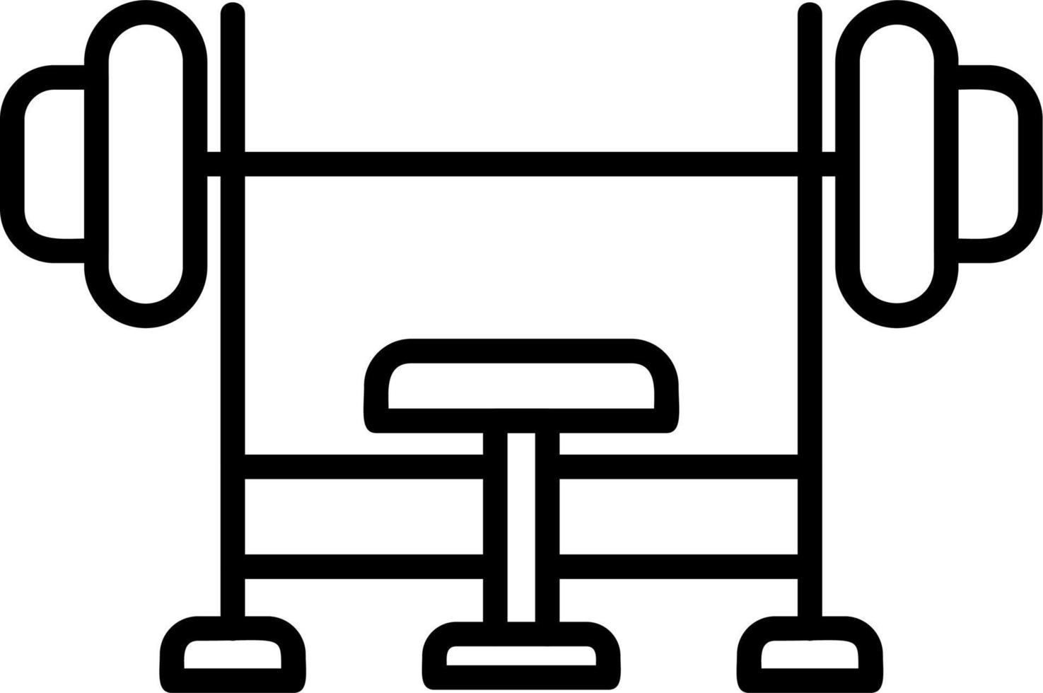 Bench press Vector Icon