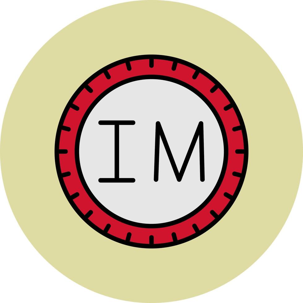 Isle of Man Dial code Vector Icon