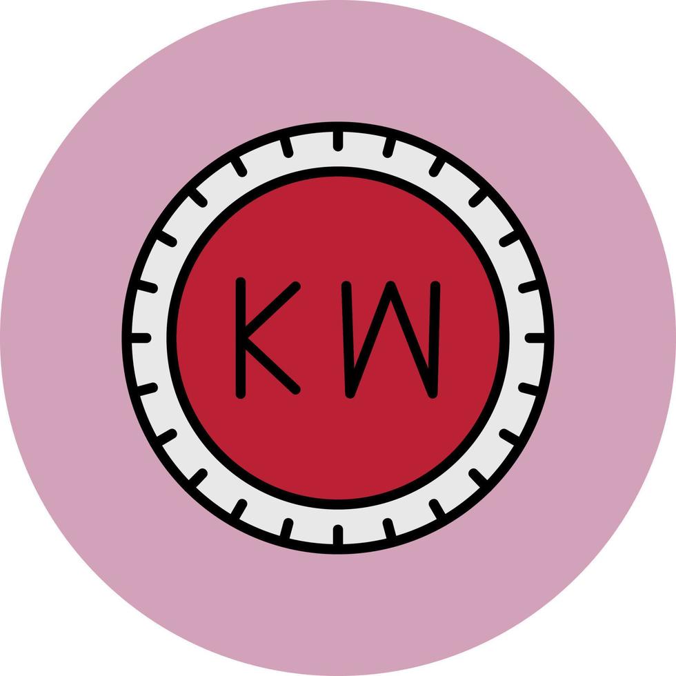 Kuwait Dial code Vector Icon