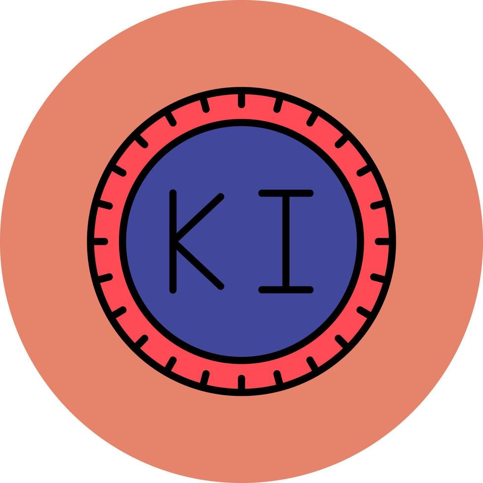 Kiribati Dial code Vector Icon