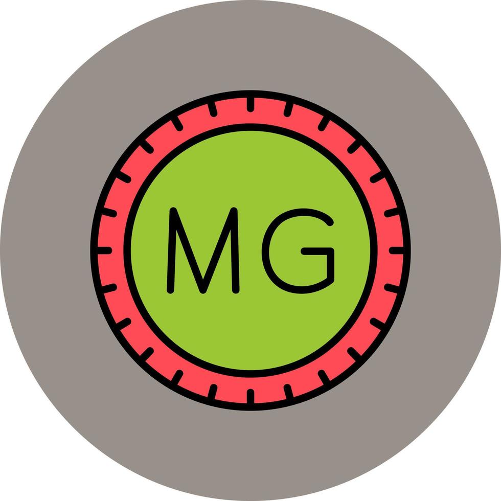 Madagascar Dial code Vector Icon