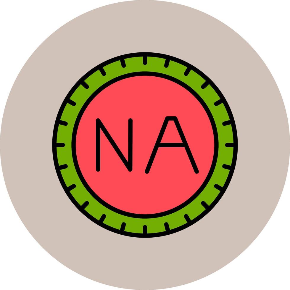 Namibia marcar código vector icono