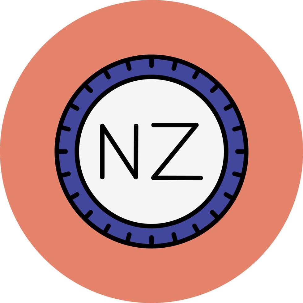 nuevo Zelanda marcar código vector icono