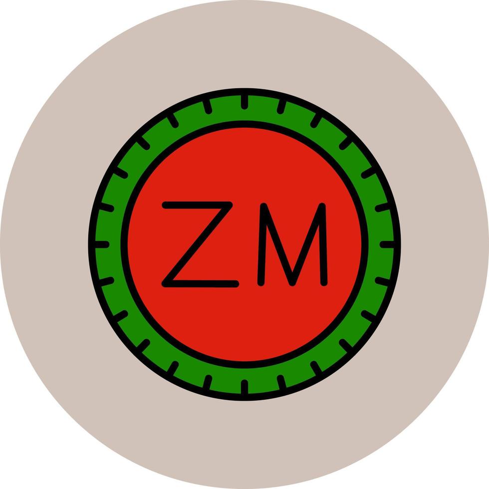 Zambia marcar código vector icono