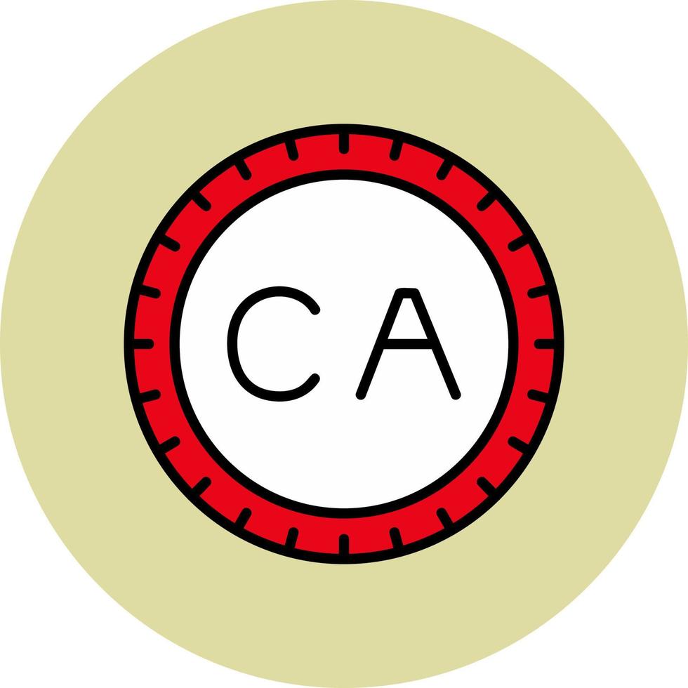 Canada Dial code Vector Icon