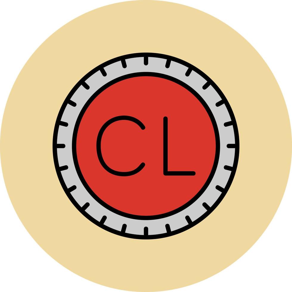 Chile marcar código vector icono