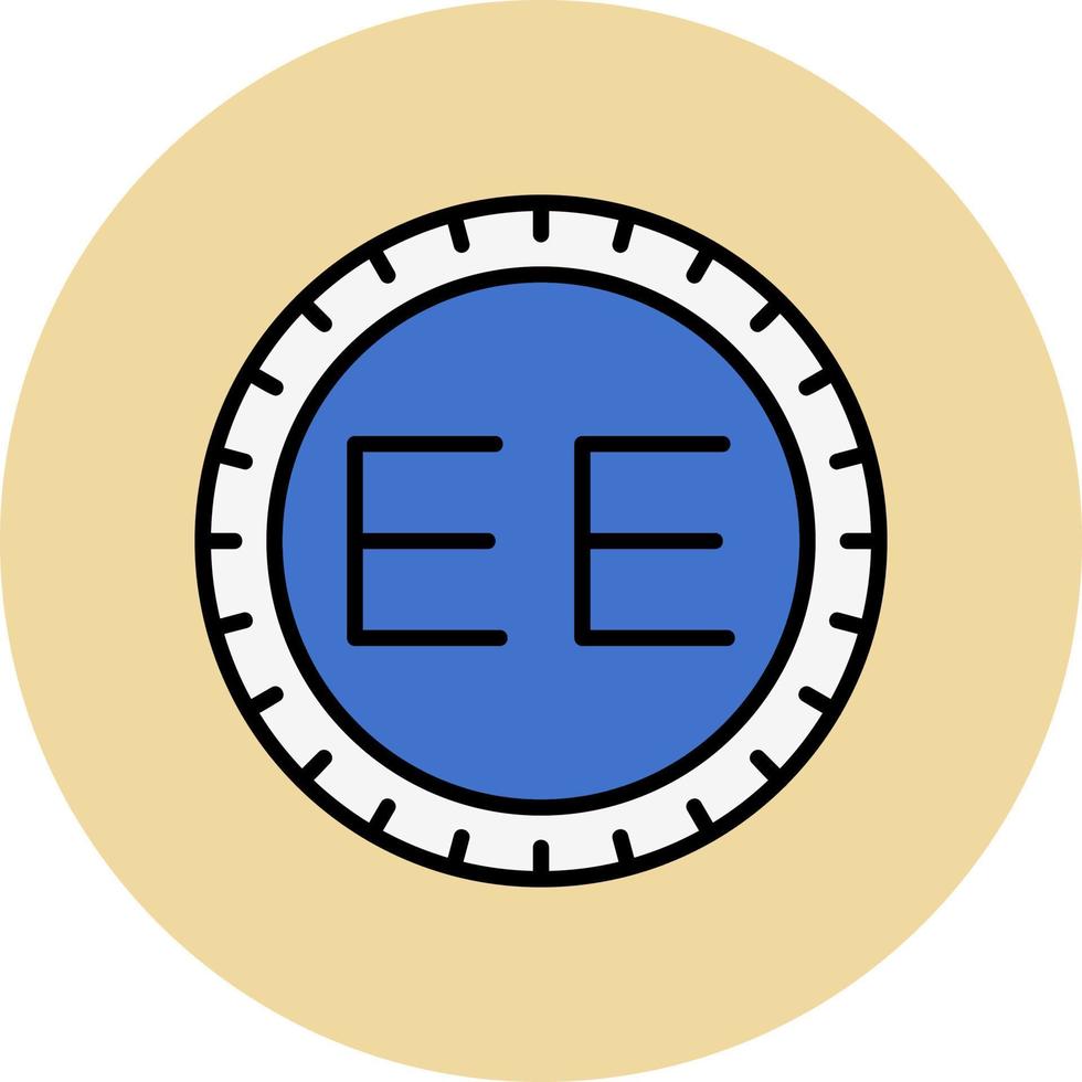 Estonia Dial code Vector Icon