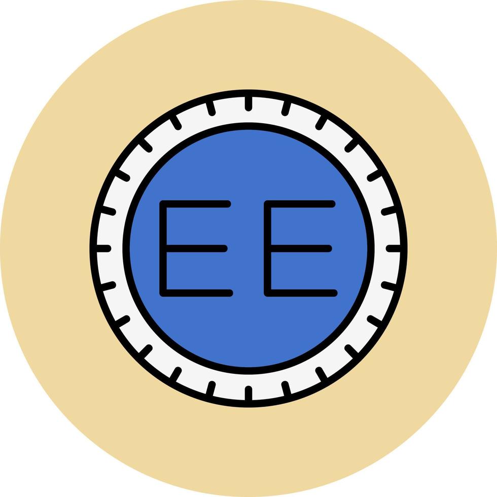 Estonia Dial code Vector Icon