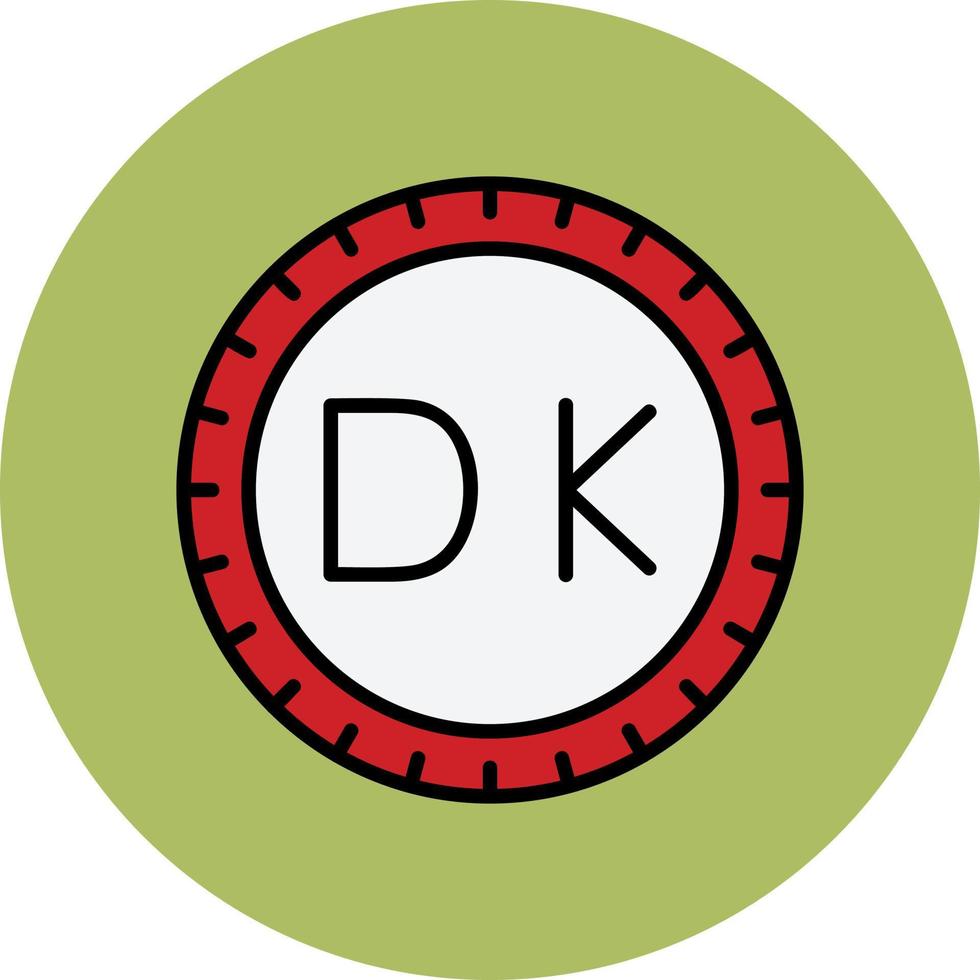 Denmark Dial code Vector Icon