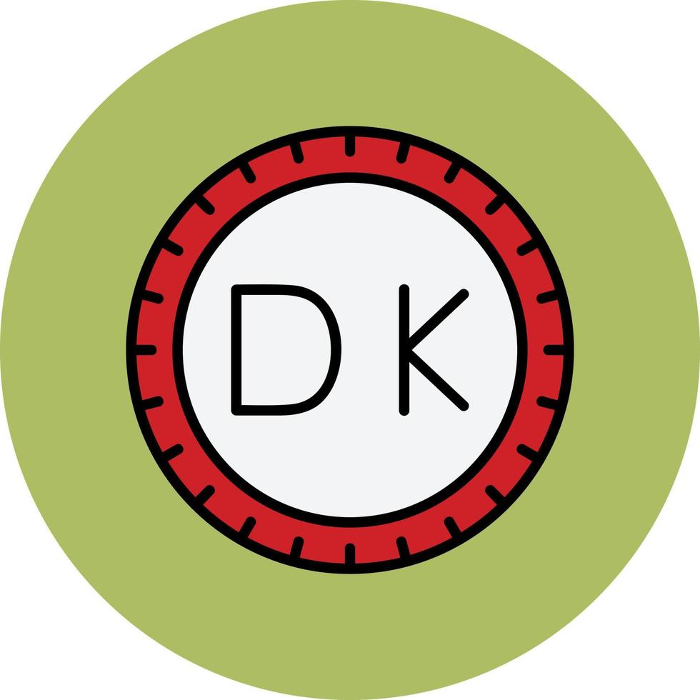 Denmark Dial code Vector Icon