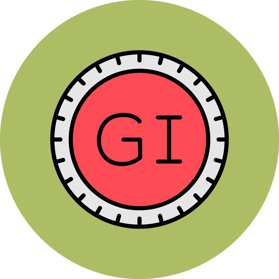 Gibraltar marcar código vector icono