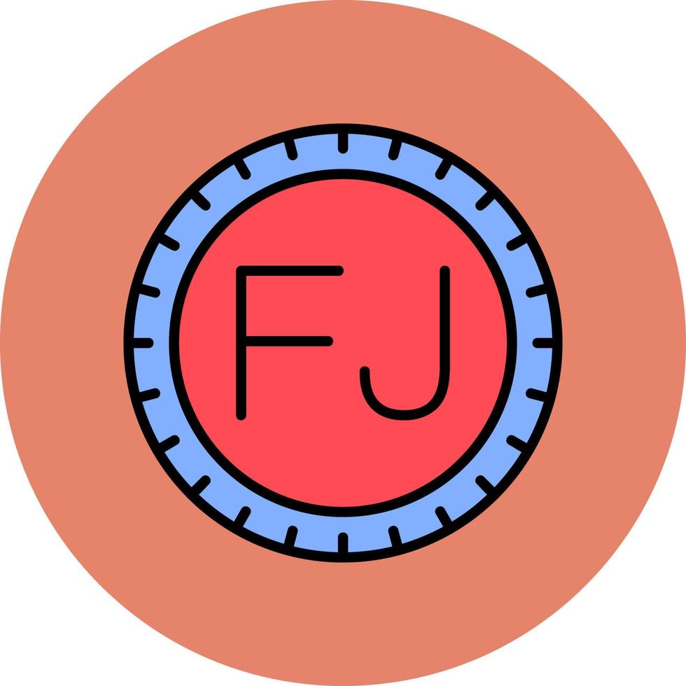 Fiji Dial code Vector Icon