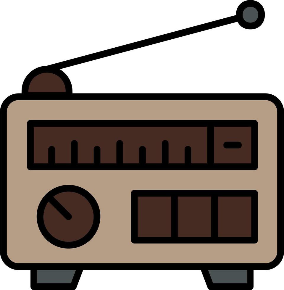 icono de vector de radio