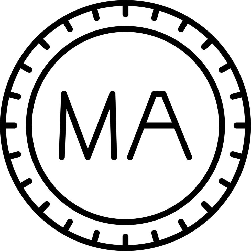Morocco Dial code Vector Icon