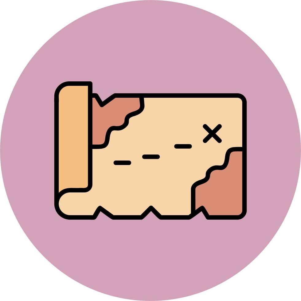 Treasure Map Vector Icon