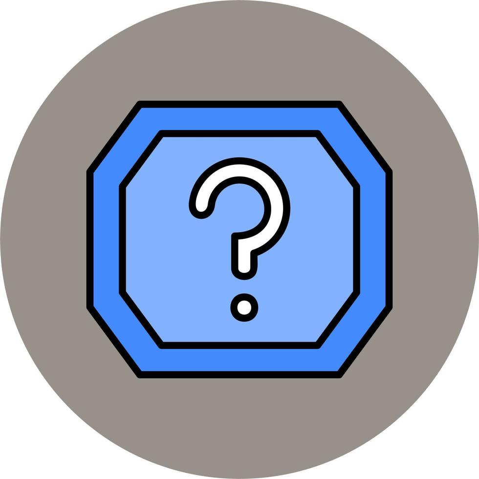 icono de vector de signo de interrogación